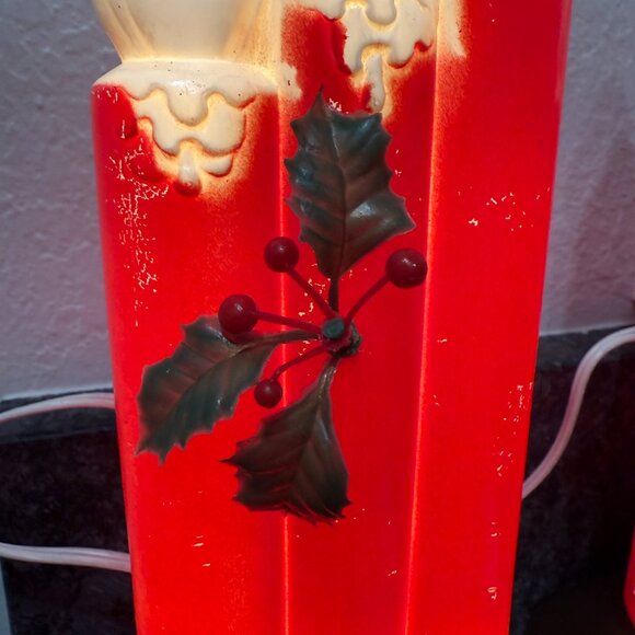 Vintage Empire Blow Mold Candles Tabletop Plug in WORKS - Picture 15 of 17